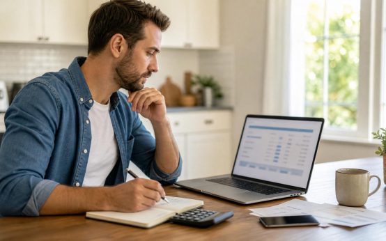 Borrower comparing personal loan options before applying